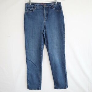 Gloria Vanderbilt Jeans Womens 8 Amanda 5-Pocket Stretch‎ Flex Denim Blue